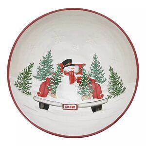 St. Nicholas Square Yuletide Snowman Serving Bowl
